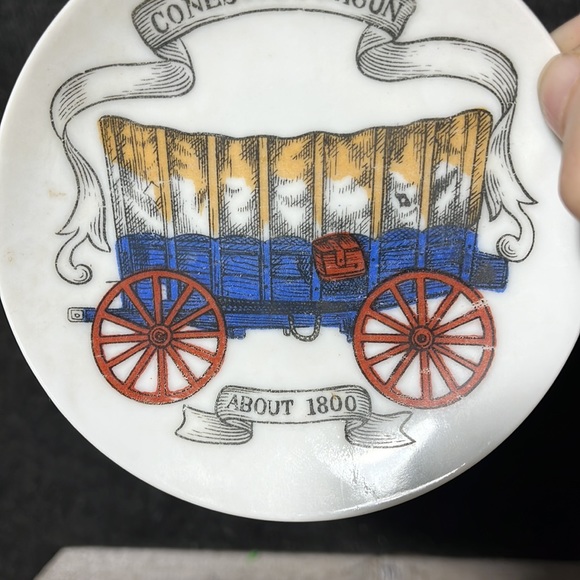 LIPPER & MANN CREATIONS PIN DISH CONESTOGA WAGON JAPAN - Picture 2 of 4